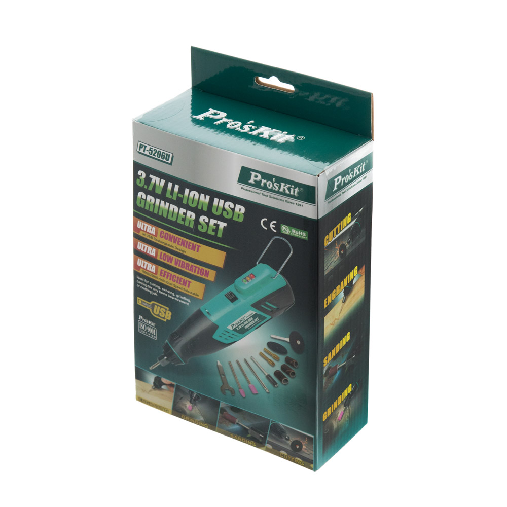 PROKIT (PT-5206U) 3.7V USB 전동 그라인더 세트 / 초고속 20,000 RPM