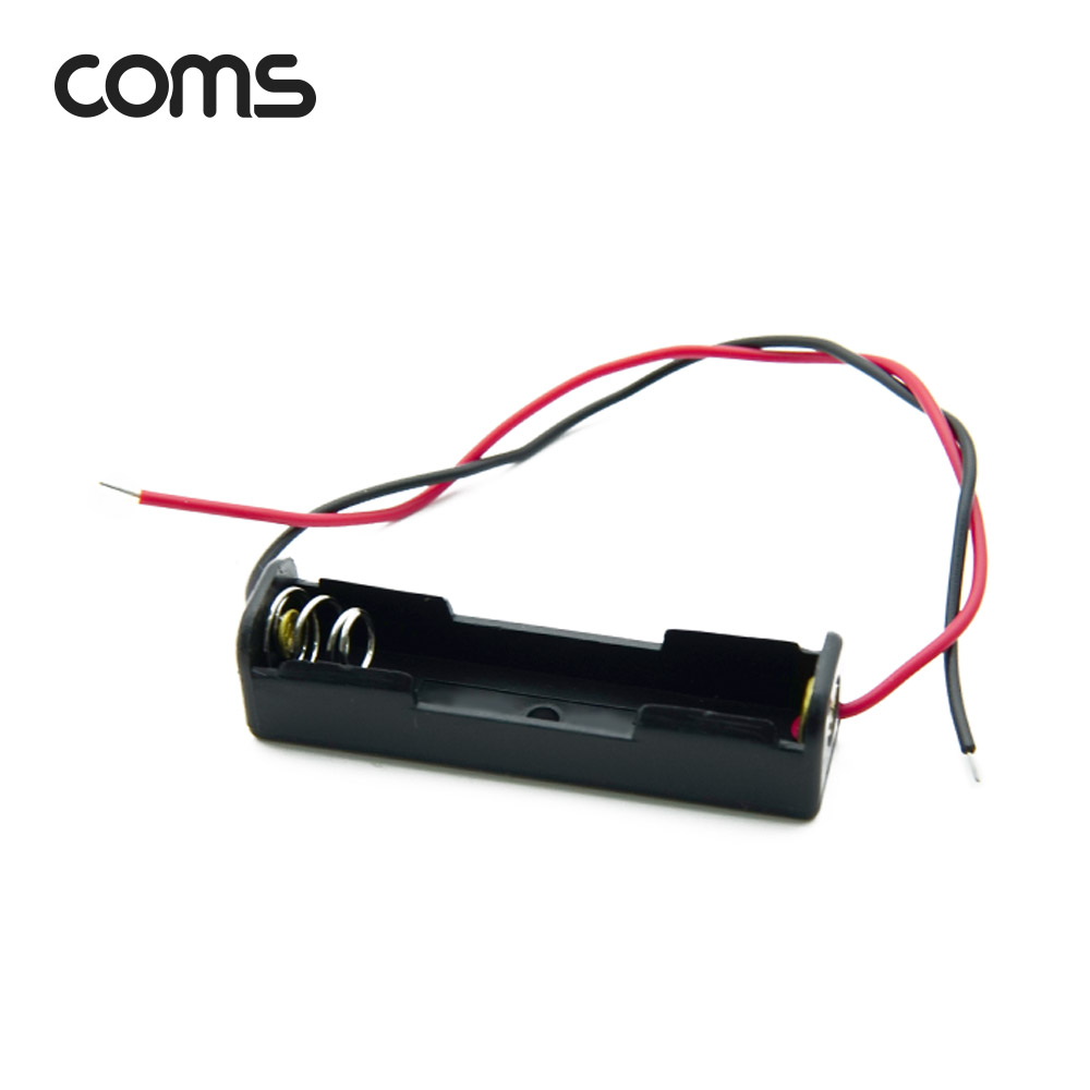 Coms 건전지 홀더 / 배터리 홀더 / 2선 전원 / AAA x 1ea