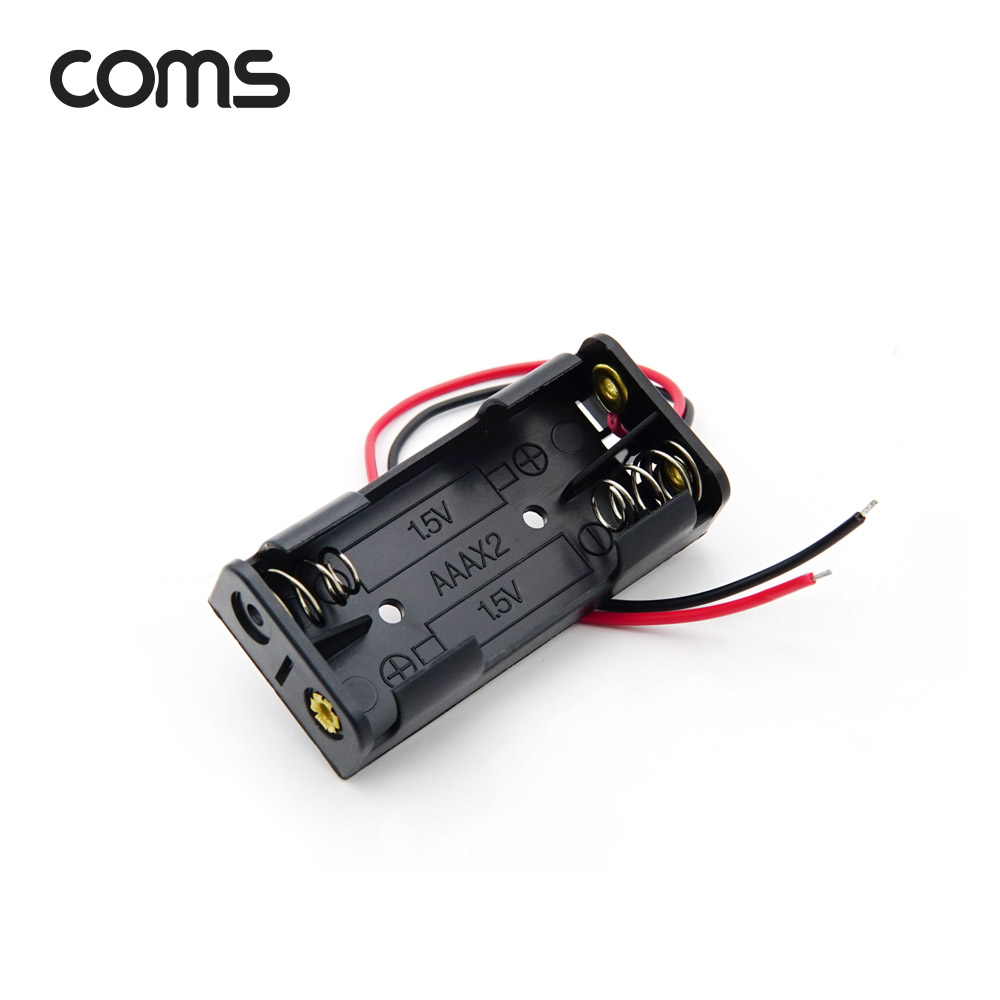 Coms 건전지 홀더 / 배터리 홀더 / AAAx2ea / 2선 전원 케이블 / 제작용