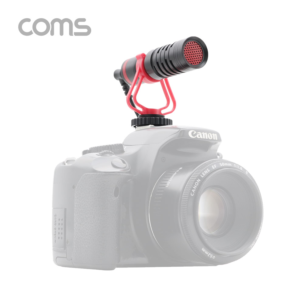 Coms 카메라 소형 마이크 / 미니 마이크 / 개인방송용 / 스마트폰, 카메라 호환 / 카디오이드