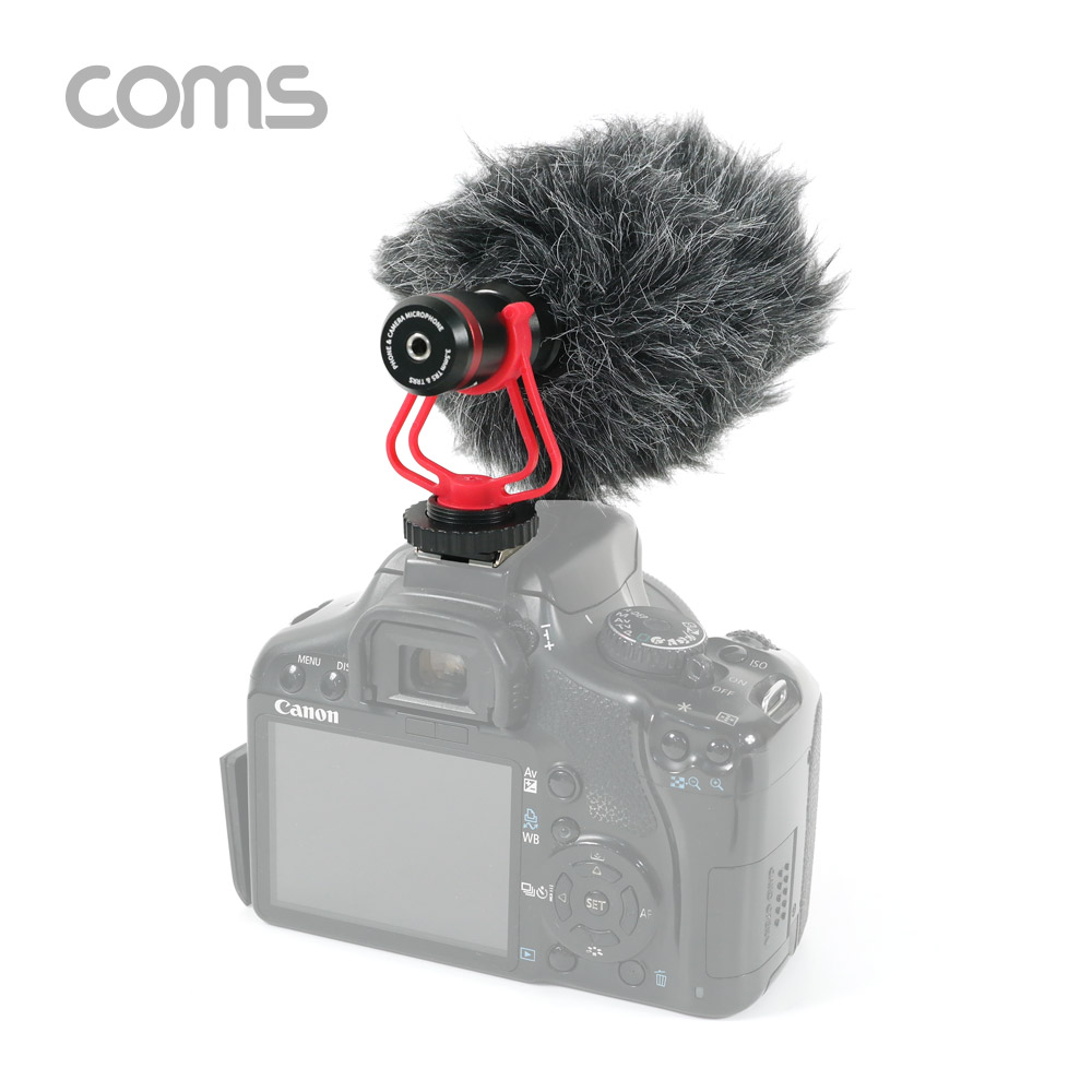 Coms 카메라 소형 마이크 / 미니 마이크 / 개인방송용 / 스마트폰, 카메라 호환 / 카디오이드