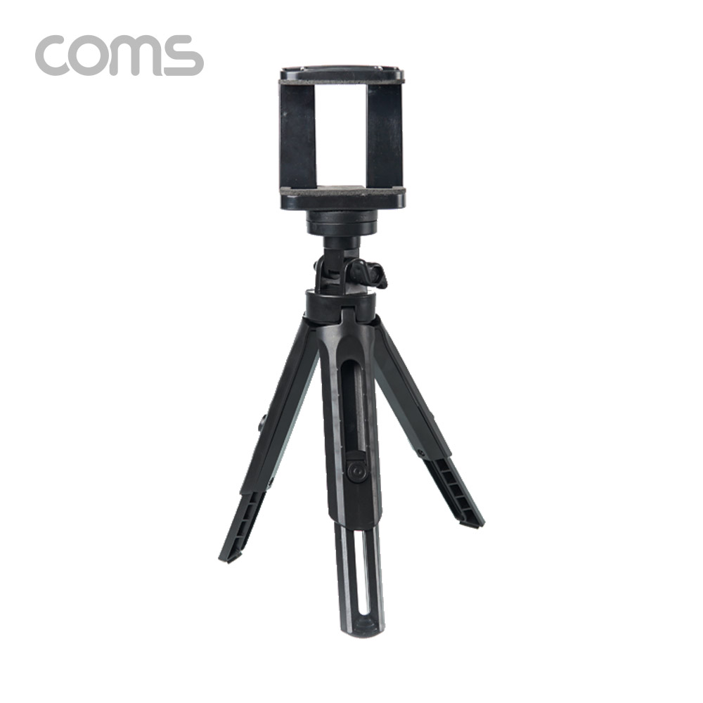 Coms 스마트폰 삼각대 / 휴대용 / 2단 미니형 / 고정 가이드 포함