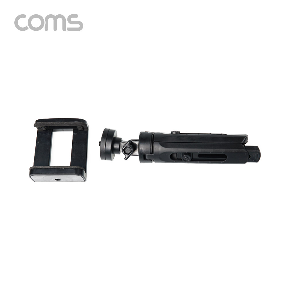 Coms 스마트폰 삼각대 / 휴대용 / 2단 미니형 / 고정 가이드 포함