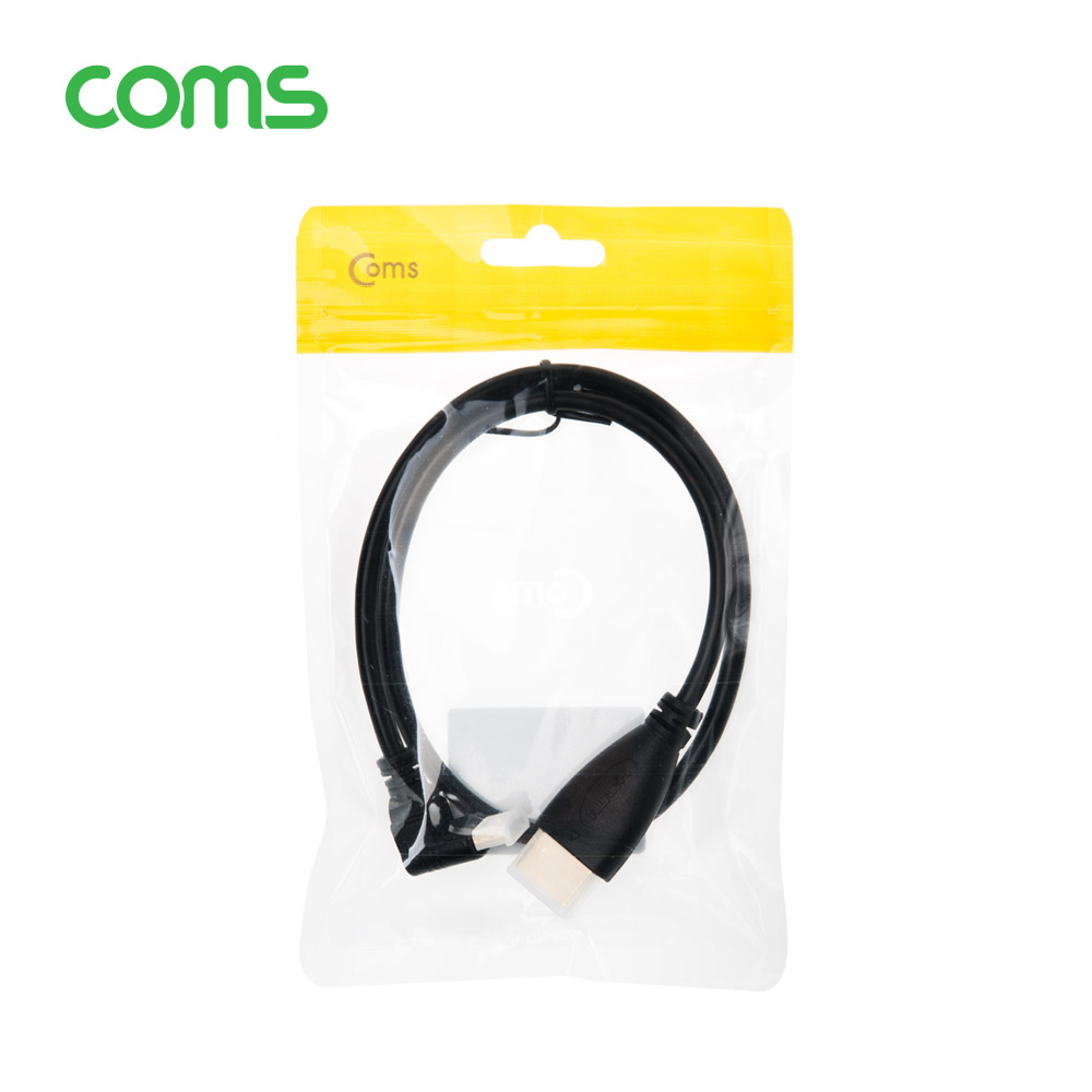 Coms 미니 HDMI 변환 케이블 30cm HDMI M to Mini HDMI M 하향꺾임 꺽임