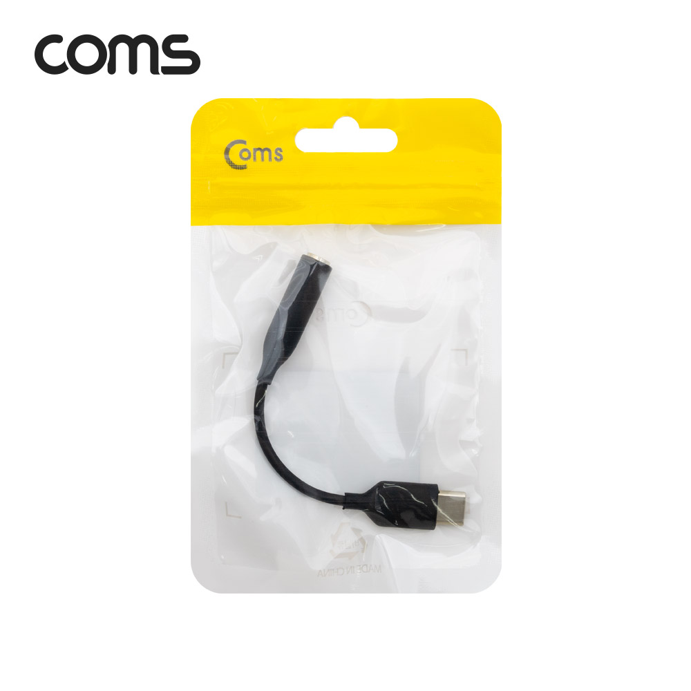 Coms USB 3.1 Type C 오디오 젠더 C타입 to 3.5mm 스테레오 이어폰 젠더 10cm