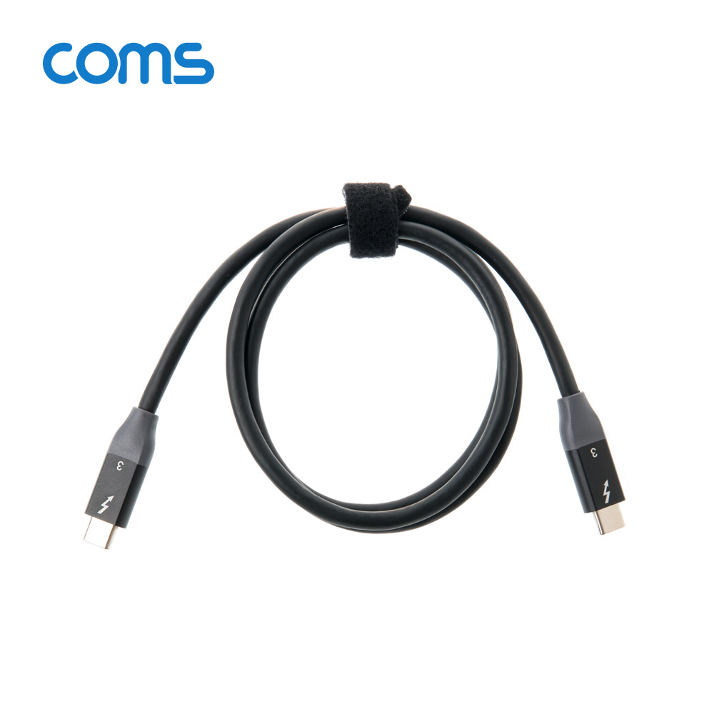 Coms 썬더볼트3 패시브 케이블 90cm USB 3.1 Type C C타입 to C타입 4K 20Gbps Thunderbolt