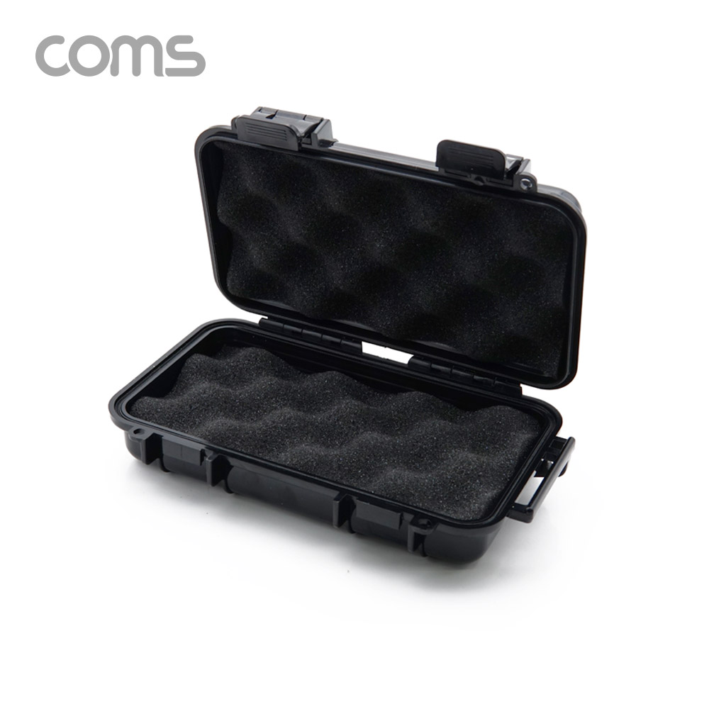 Coms 플라스틱 방수 케이스 / 휴대용 케이스 / Black / 205*125*45 / 충격 방지(충격 흡수 보호 스펀지), 각종 공구 장비 수납 및 보관
