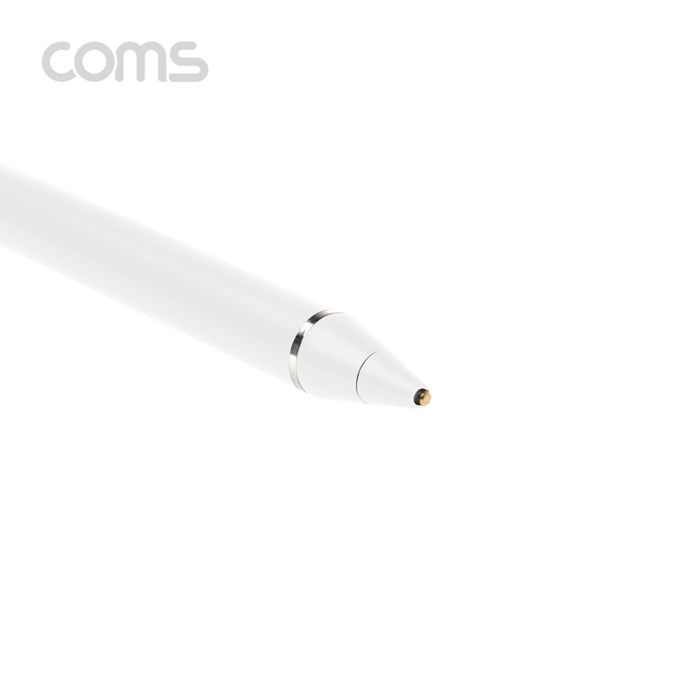 Coms 정전식 터치펜 / 스타일러스 터치펜 / 모든 스마트폰 호환 / 초미세 펜촉 / White