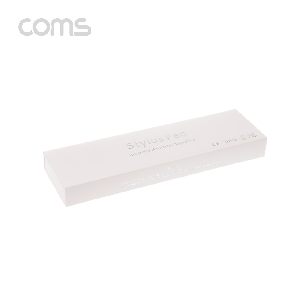 Coms 정전식 터치펜 / 스타일러스 터치펜 / 모든 스마트폰 호환 / 초미세 펜촉 / White