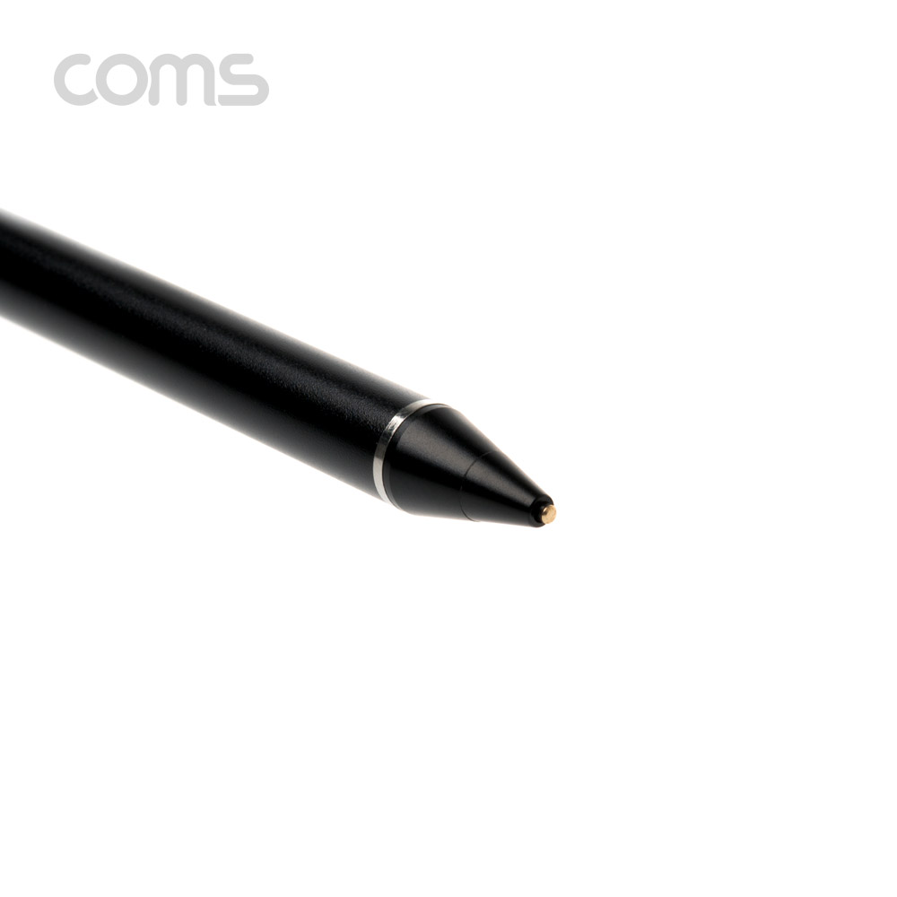 Coms 정전식 터치펜 / 스타일러스 터치펜 / 모든 스마트폰 호환 / 초미세 펜촉 / Black