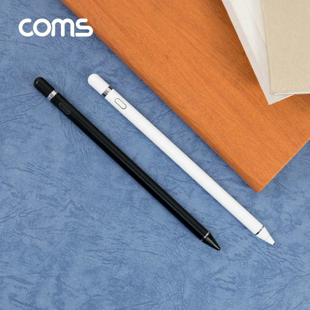 Coms 정전식 터치펜 / 스타일러스 터치펜 / 모든 스마트폰 호환 / 초미세 펜촉 / Black
