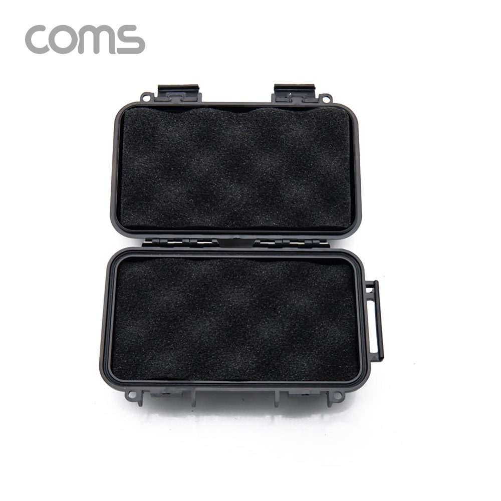 Coms 플라스틱 방수 케이스 / 휴대용 케이스 / Black / 165*100*40 / 충격 방지(충격 흡수 보호 스펀지), 각종 공구 장비 수납 및 보관