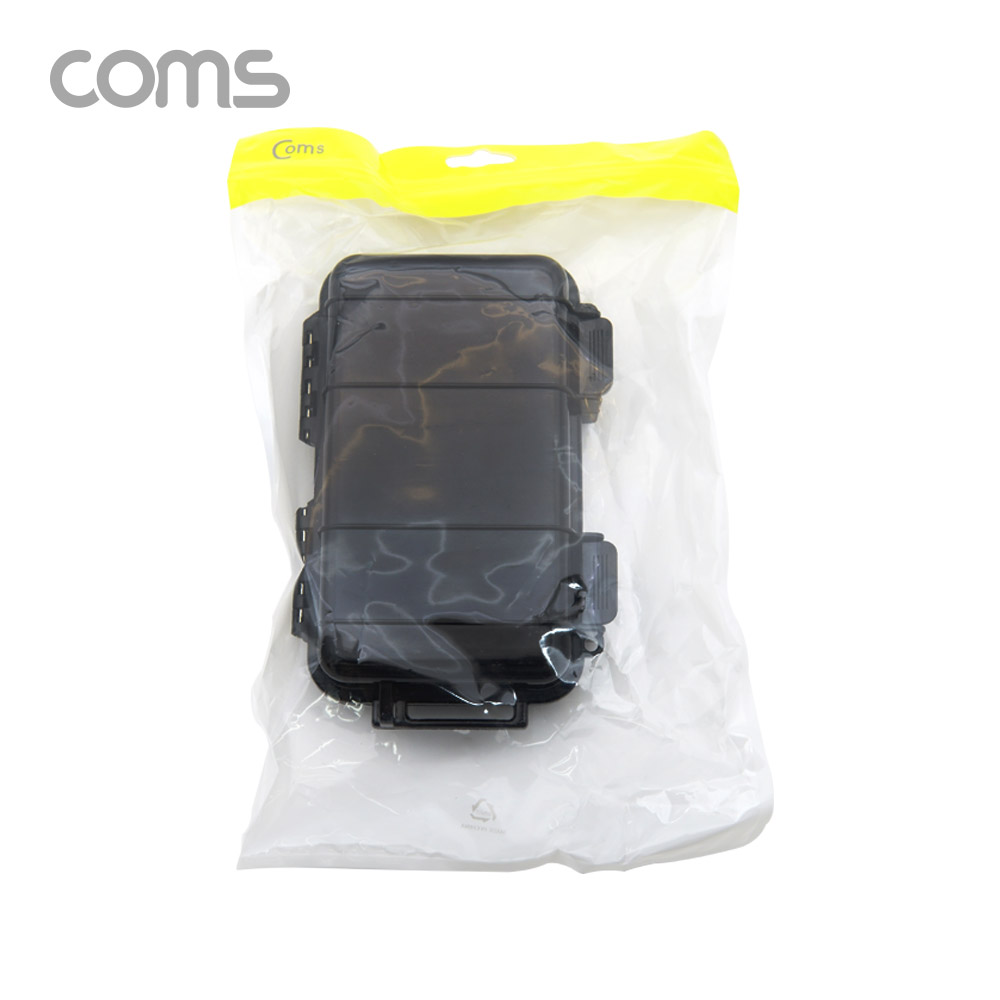 Coms 플라스틱 방수 케이스 / 휴대용 케이스 / Black / 165*100*40 / 충격 방지(충격 흡수 보호 스펀지), 각종 공구 장비 수납 및 보관