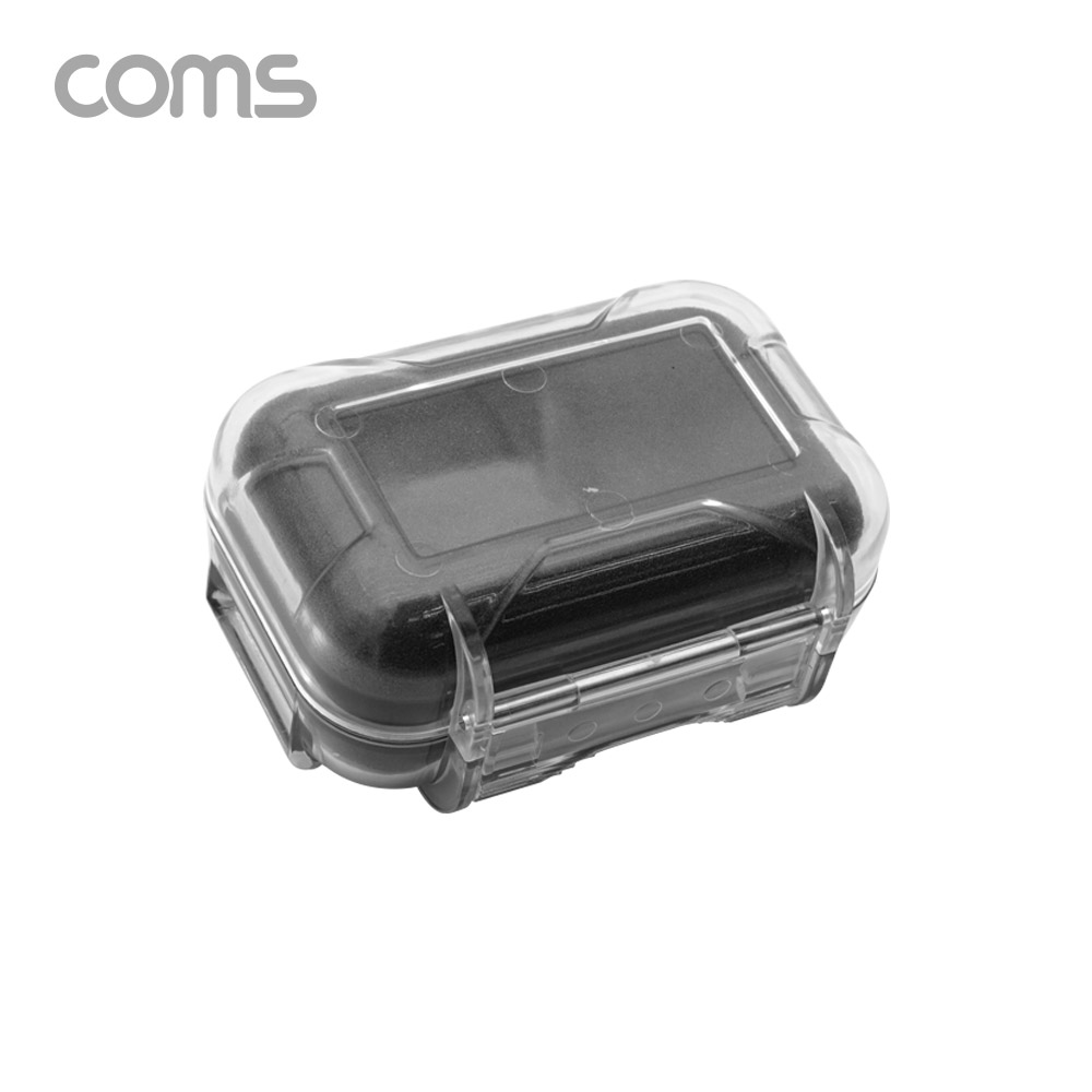 Coms 플라스틱 방수 케이스 / 휴대용 케이스 / 투명 / 90x65x40mm / 충격 흡수(방지), 각종 공구 장비 수납 및 보관