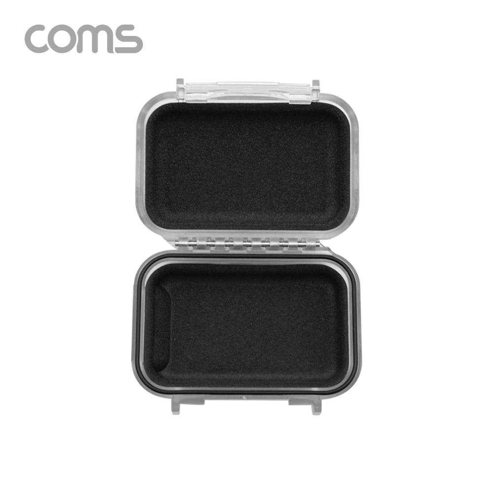 Coms 플라스틱 방수 케이스 / 휴대용 케이스 / 투명 / 90x65x40mm / 충격 흡수(방지), 각종 공구 장비 수납 및 보관