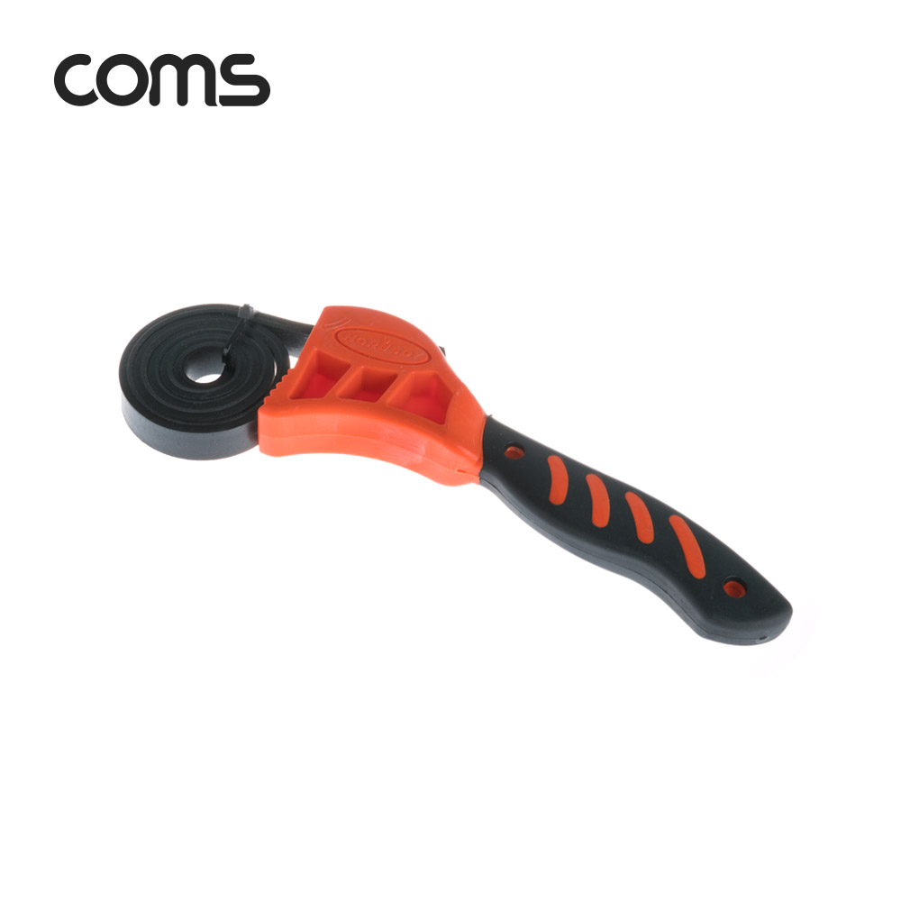 Coms 고무 스트랩 렌치 6형 / 다용도 / 배관용 / 병따개