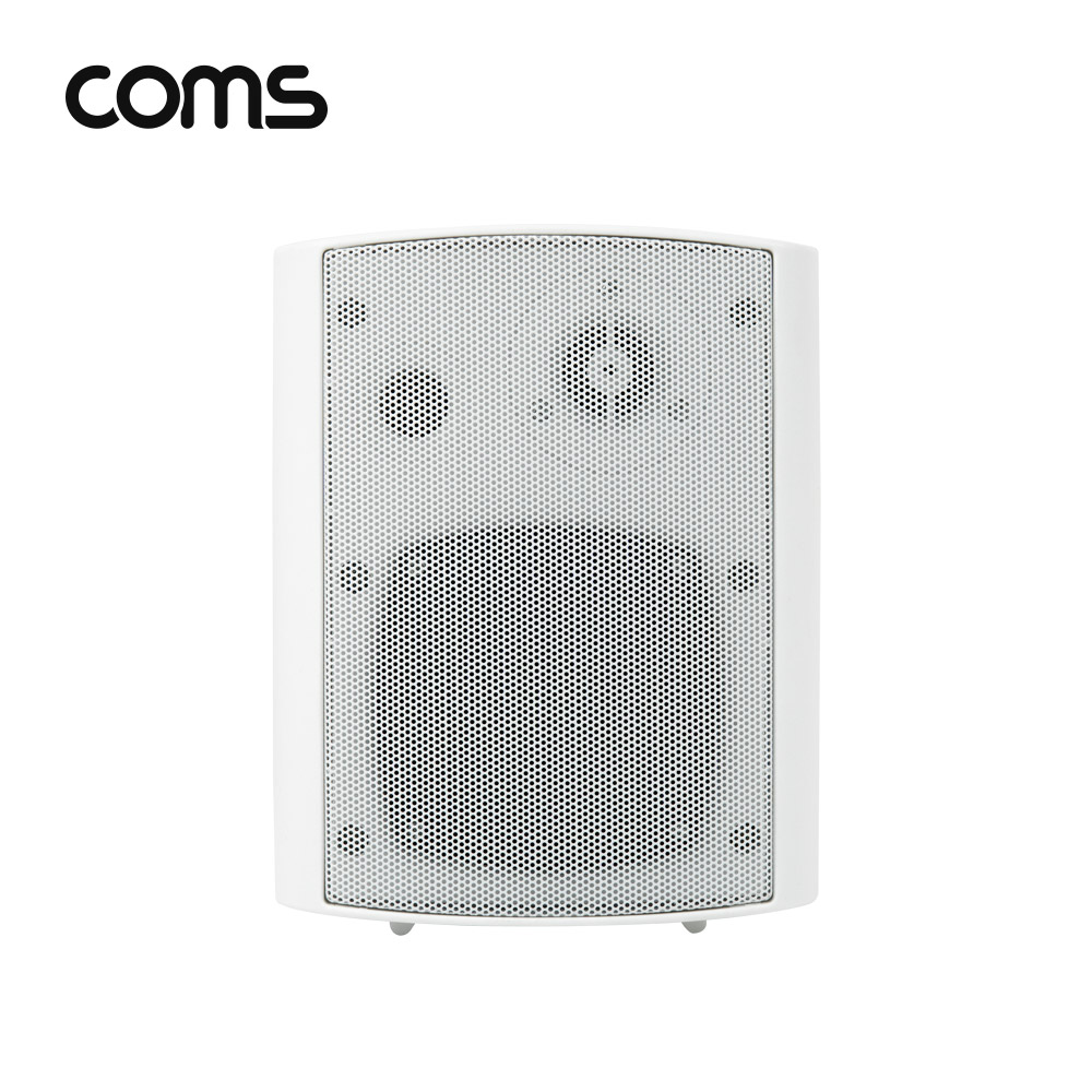 Coms 패시브 북쉘프 스피커 / 매장 스피커 / 실내 스피커 / 1대 / White