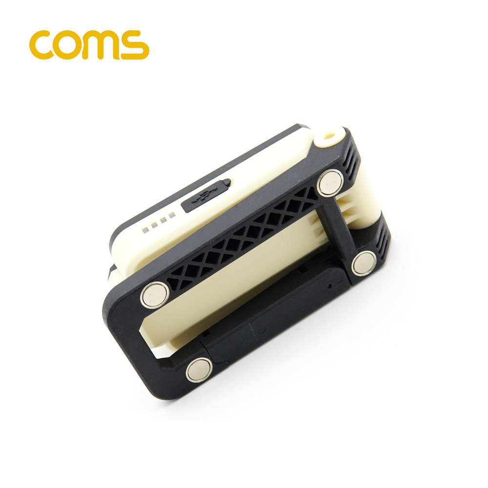 Coms 충전식 LED 멀티 램프 / 랜턴 / 18650 충전지, 캠핑고리, 스탠드 자석