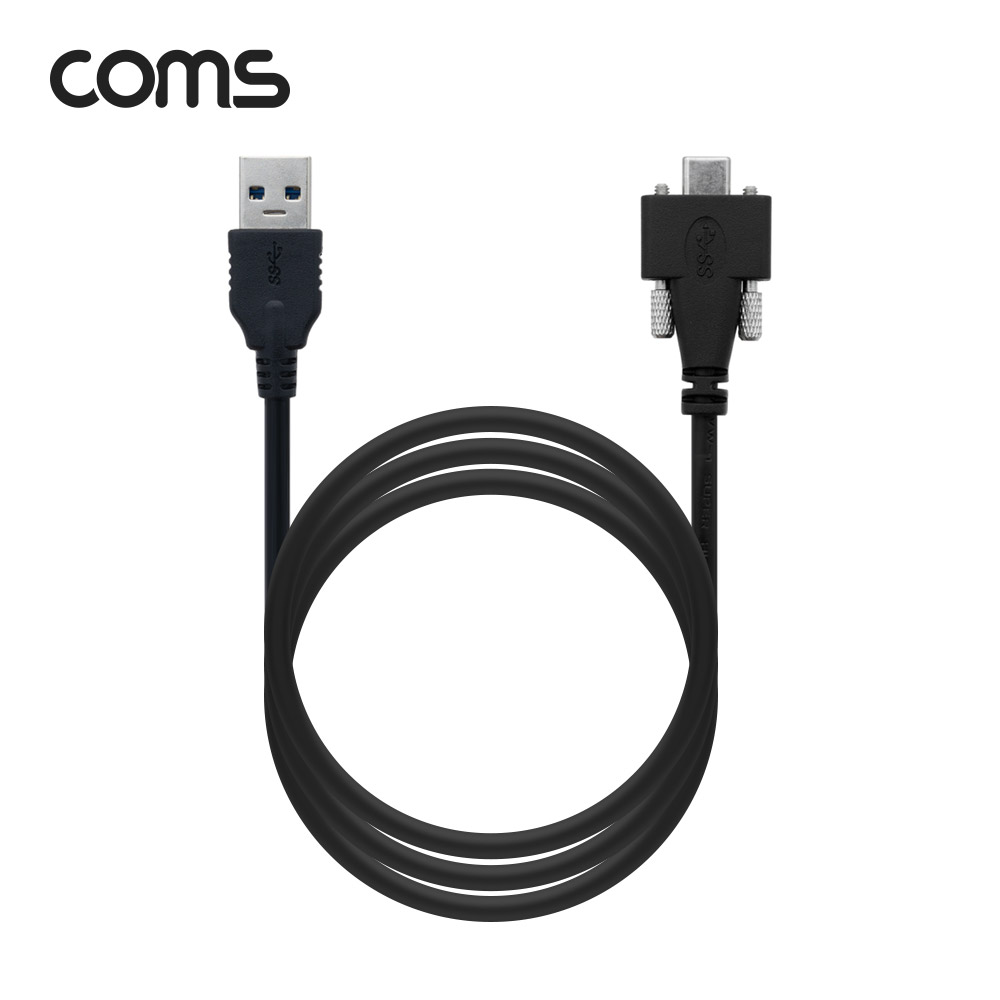 Coms USB 3.1(Type C) to USB 3.0 / 이중나사 고정형 / 1M 젠더 y형