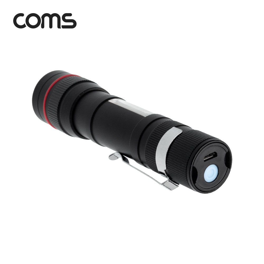 Coms 충전식 LED 손전등/랜턴/후레쉬/줌라이트