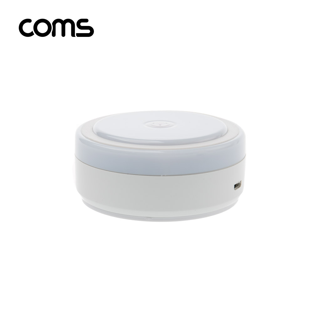Coms 터치형 LED 램프 / 무드등 / 취침등 / 3단 밝기 / 원형 램프