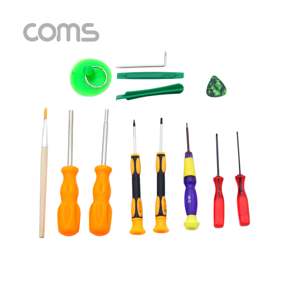 Coms 스마트폰 분해 조립 키트 13PCS, 오프너 세트, 수리공구 셀프수리 자가수리