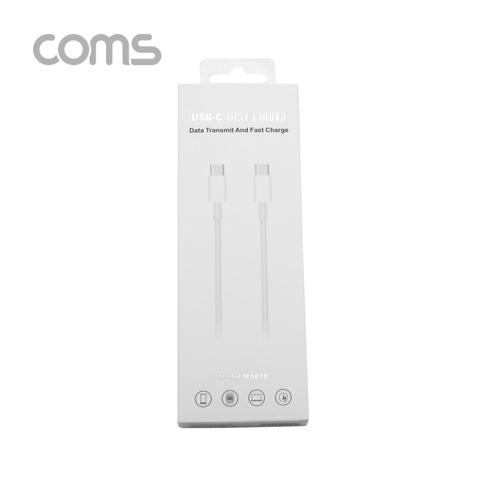 Coms USB 3.1 Type C 케이블 1M C타입 to C타입 고속충전