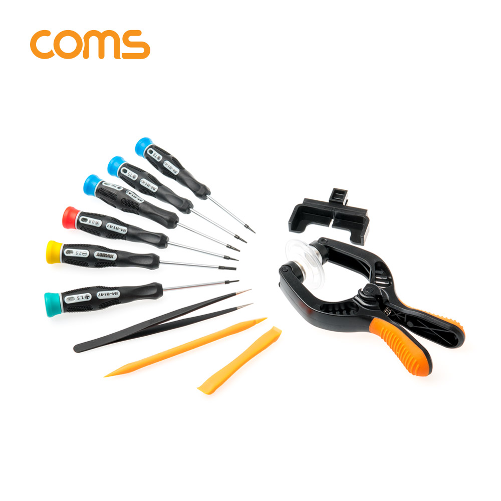Coms 13 in 1 스마트폰 분해 조립 키트, 수리공구 셀프수리 자가수리