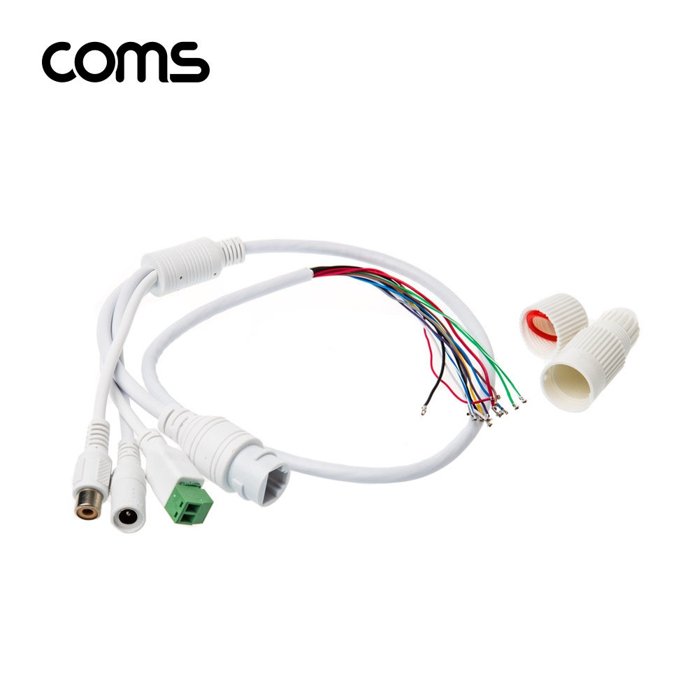 Coms CCTV DIY(제작용) 케이블 / RJ45/RCA/DC5.5(2.1)/485 통신(+.-) / DIY 특수 제작용