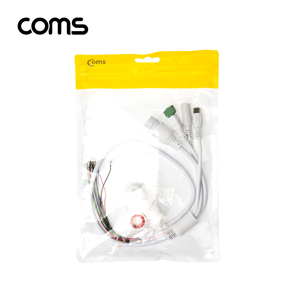 Coms CCTV DIY(제작용) 케이블 / RJ45/RCA/DC5.5(2.1)/485 통신(+.-) / DIY 특수 제작용