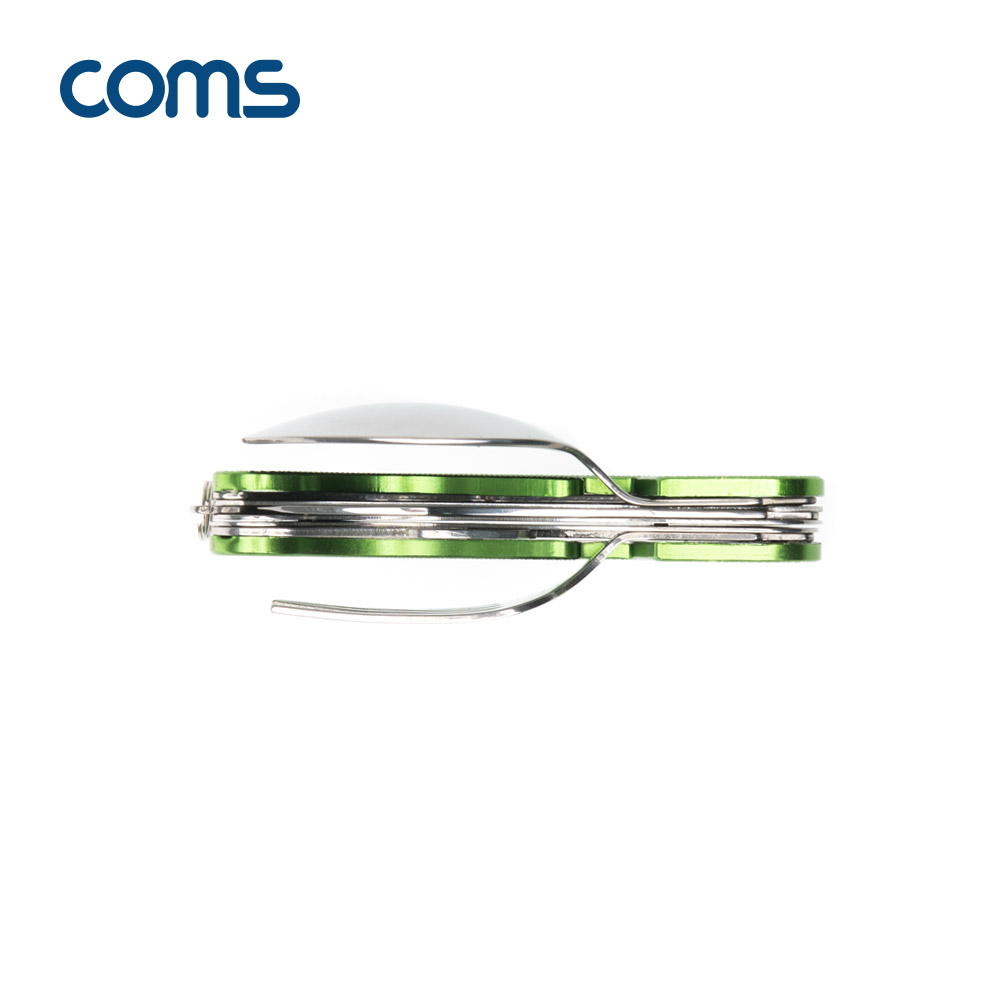 Coms 다용도 캠핑툴 / 4 in 1 / 스푼 / 포크 / 나이프 / 병따개