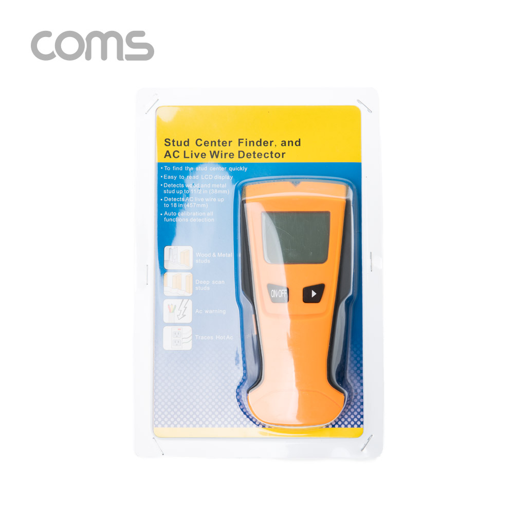 Coms 금속 탐지기 / 테스터기 / 벽 스캐너 / 탐지기 / 철근, 금속, 목재, AC 전선