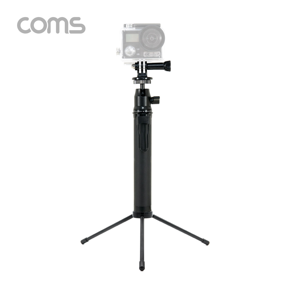 Coms 액션캠 길이 조절 셀카봉 / 스마트폰 셀카봉 / 삼각대 / 거치대 / 6단 조절