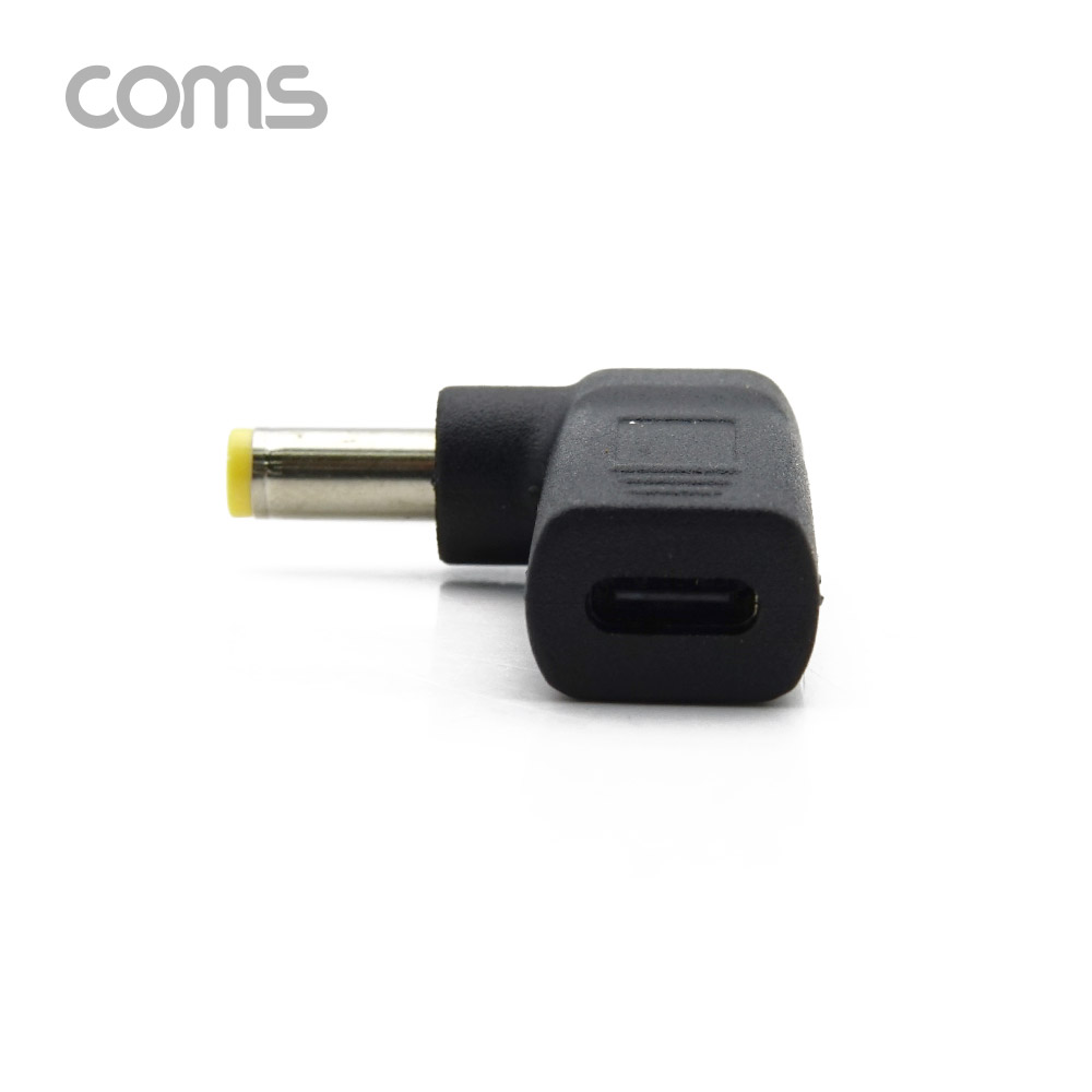 Coms Type C 전원 젠더(DC 5.5/2.1), USB 3.1(Type C) F/DC 5.5(2.1) M