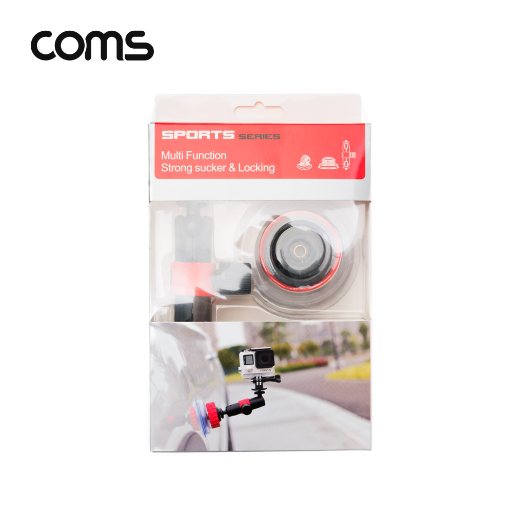 Coms 액션캠 흡착 거치대 / 차량용 / 스포츠 / 유리 거치 / 마운트