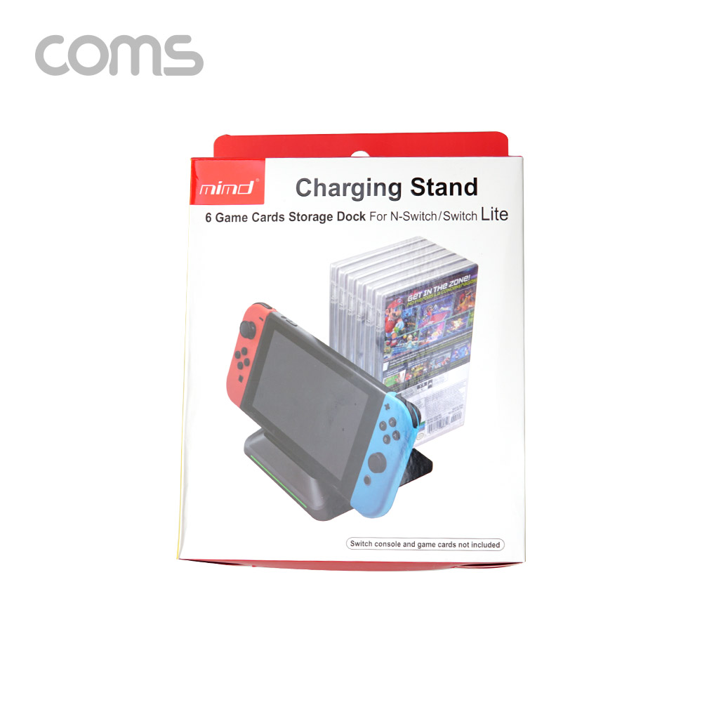 Coms 닌텐도 스위치 충전 스탠드 / 차징 스탠드 / 충전 거치대 / 게임 패키지 수납