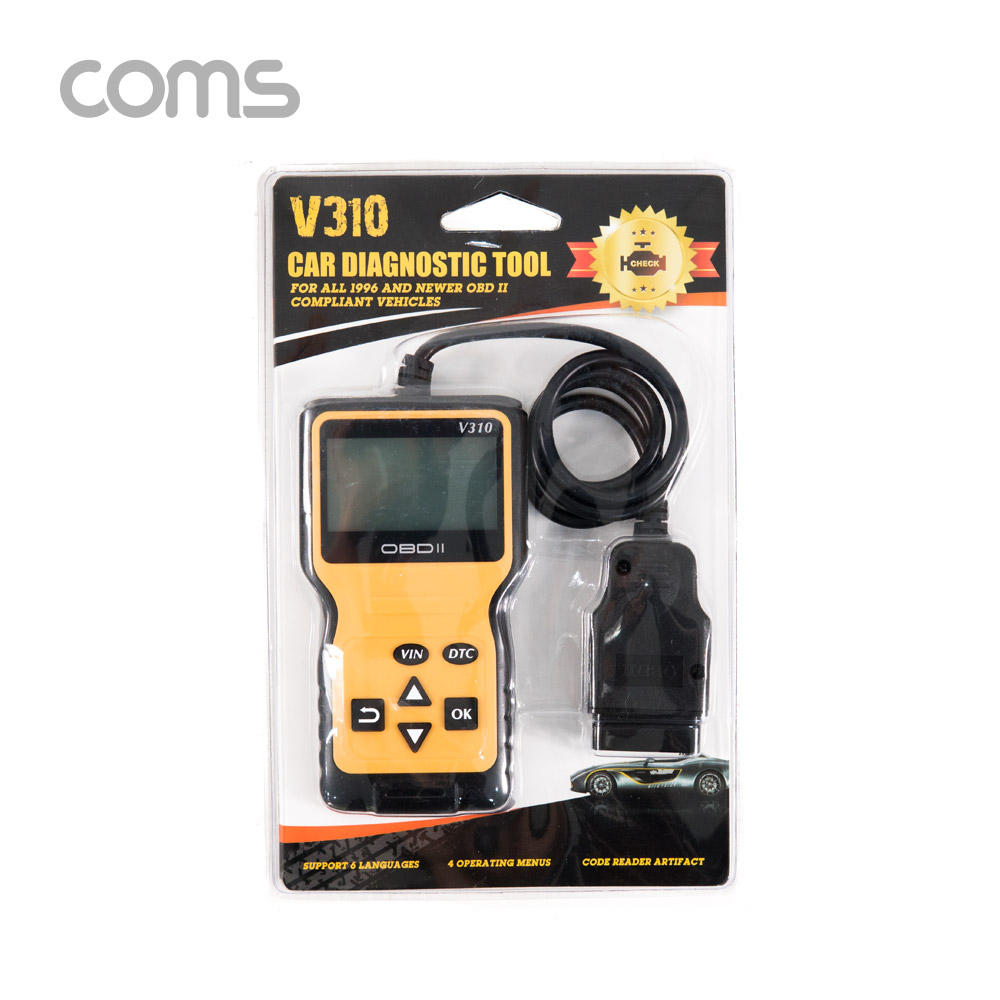 Coms 차량 진단 테스터기, OBD II, OBD 2, 자동차 점검 테스트 진단기