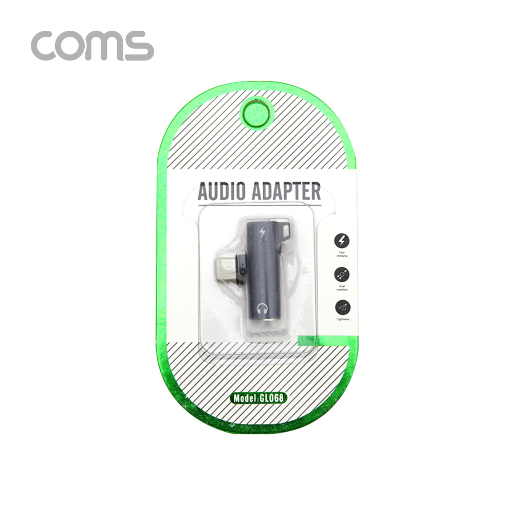 Coms USB 3.1 Type C 오디오 젠더 C타입 to 3.5mm 스테레오+충전 이어폰 젠더 화웨이 샤오미 전용 국내폰 사용불가