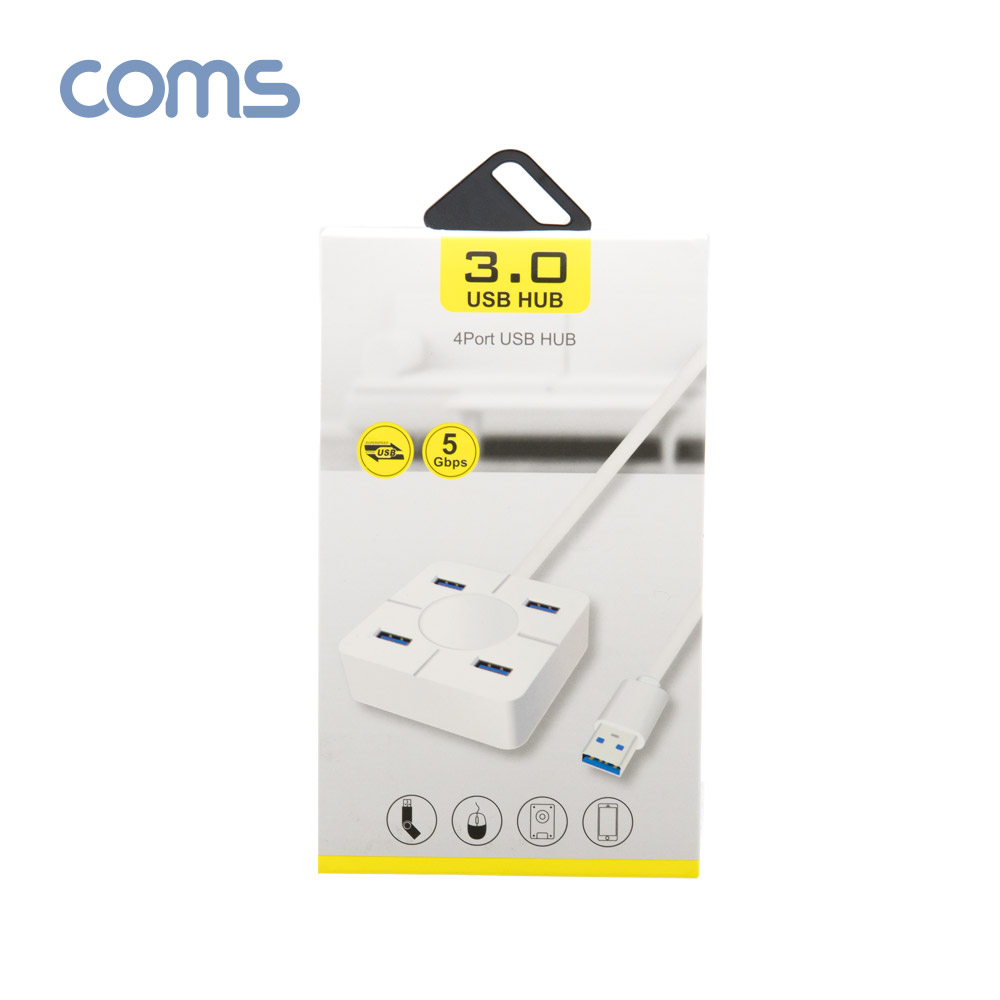 Coms USB 3.0 4포트 허브 / 무전원 / 3.0 4Port