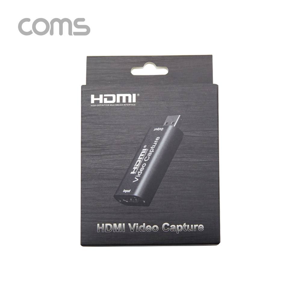 Coms HDMI 캡쳐(USB 2.0) / UHD 4K2K 입력지원 / 1080P@30Hz / 컴팩트형