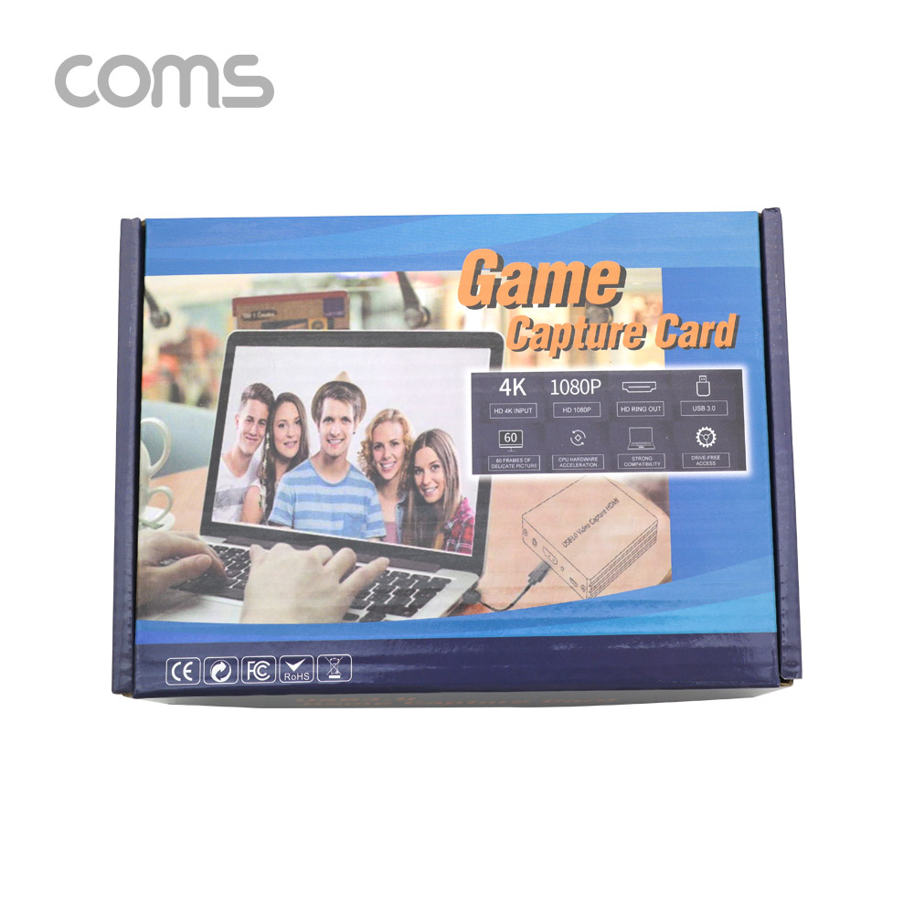 Coms USB 3.0 to HDMI 2.0 4K 캡쳐 장치 / UHD 4K2K 입력지원 / 1080P@60Hz