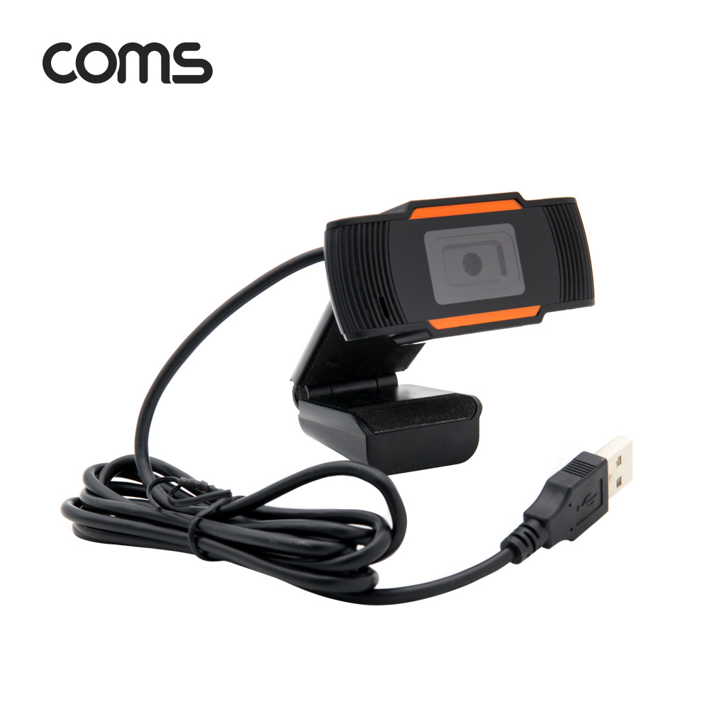 Coms 웹캠 / 웹카메라 / Full HD 해상도 / 1920 x 1080P / 마이크 내장 / 화상회의 / 200만화소