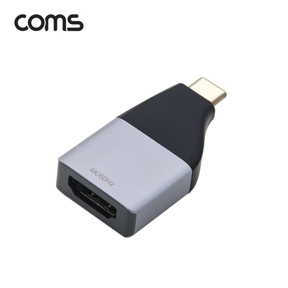Coms USB 3.1 Type C to HDMI 컨버터 변환 4K@60Hz, Type C M/HDMI F