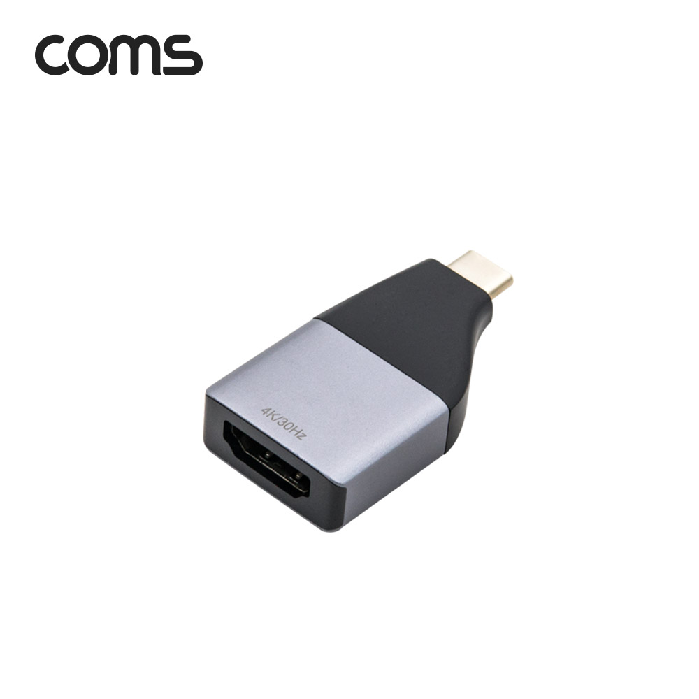 Coms USB 3.1 Type C to HDMI 컨버터 변환 4K@30Hz, Type C M/HDMI F