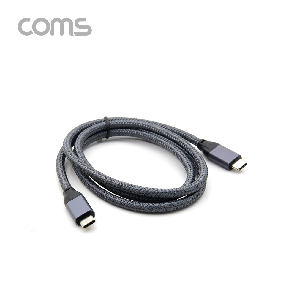 Coms USB 3.1 Type C 케이블 1M 100W GEN2 10Gbps C타입 to C타입