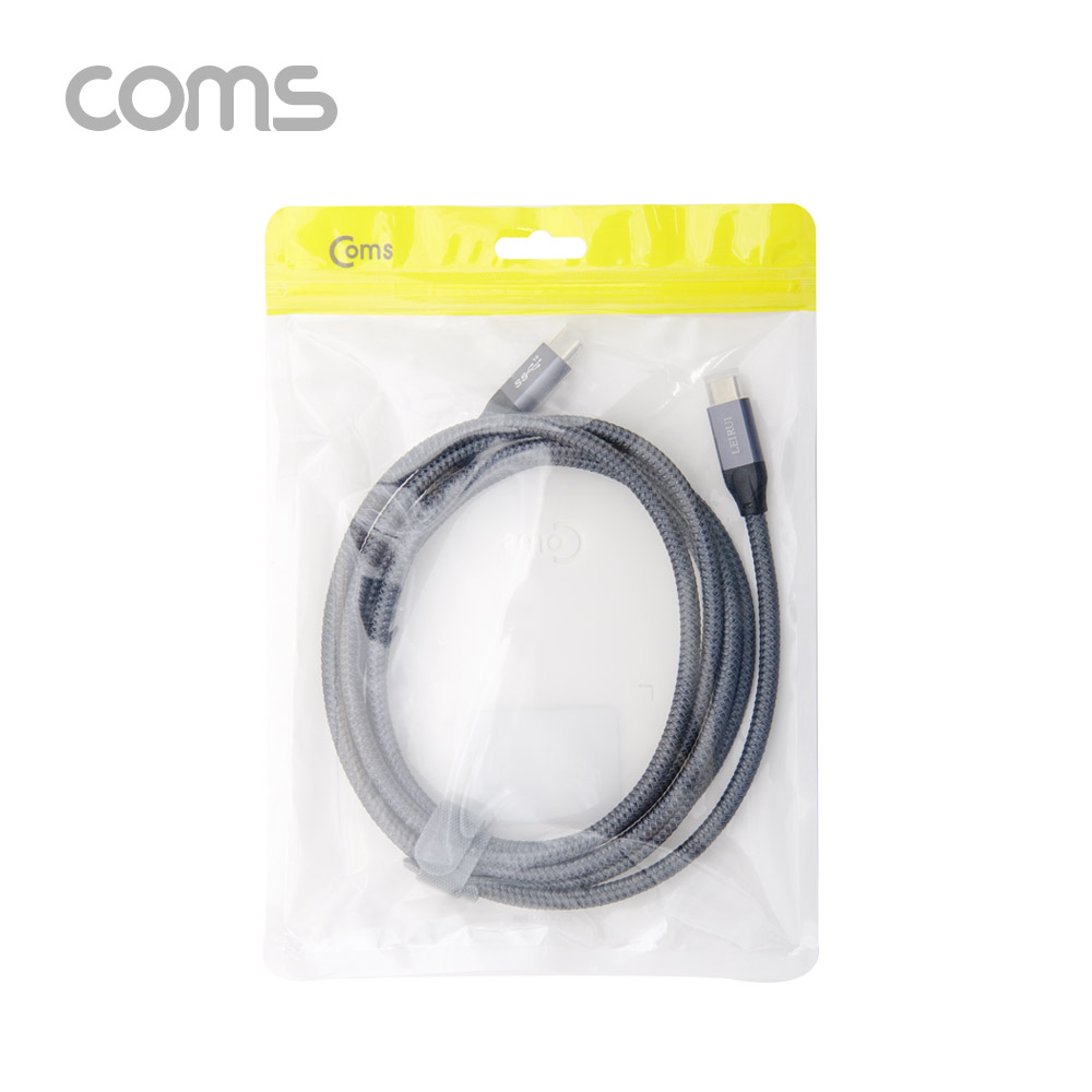 Coms USB 3.1 Type C PD 케이블 2M 100W GEN2 10Gbps C타입 to C타입