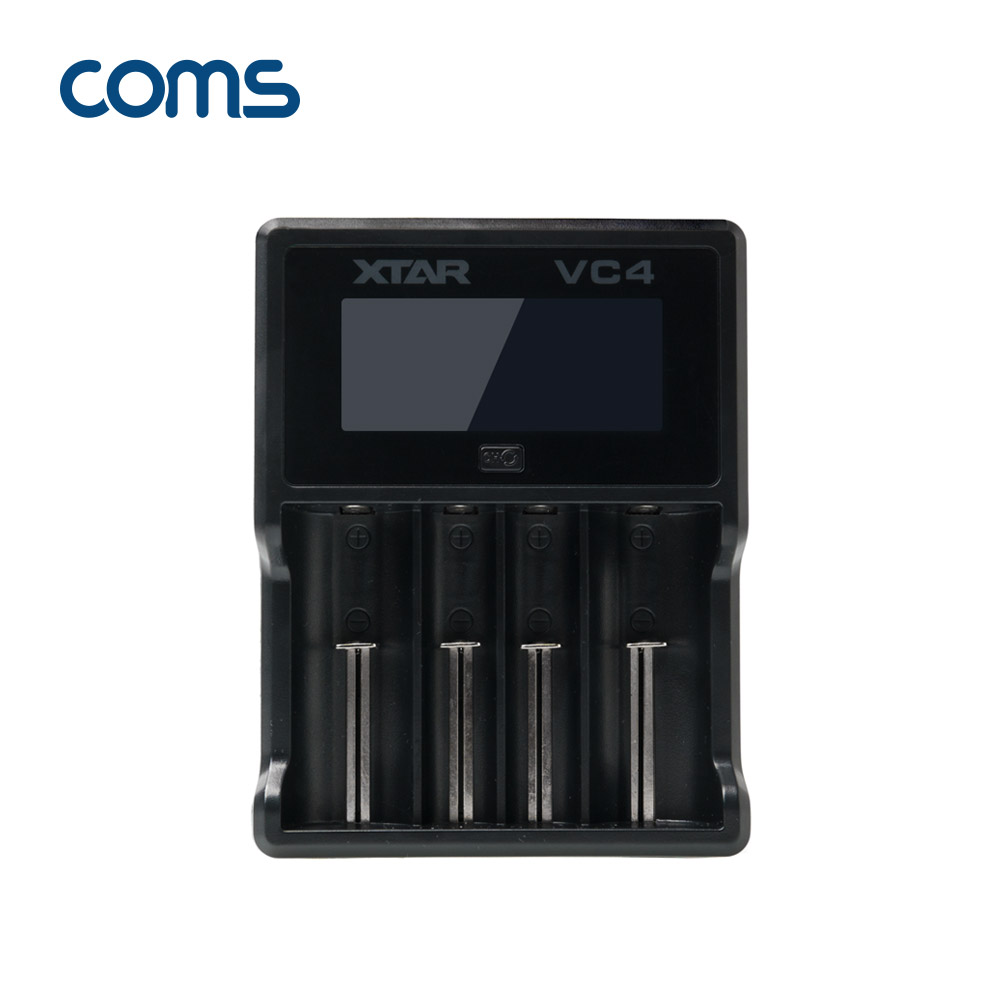 Coms 건전지 충전기 / 배터리 충전기 / 4구 / 18650, AA, AAA 배터리 충전