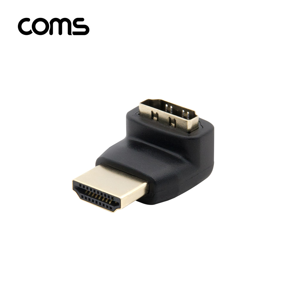 Coms HDMI 젠더(연장 M/F, 꺾임형) 샹향 90도