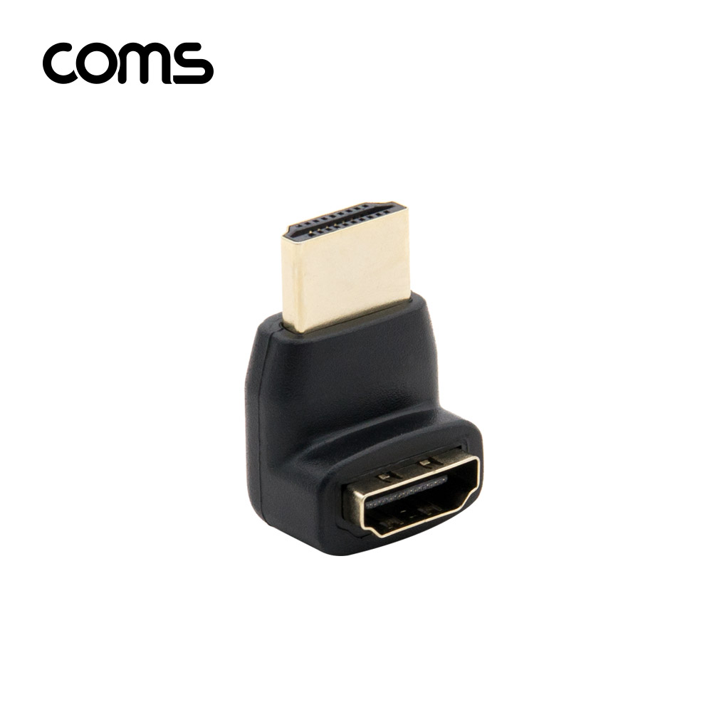 Coms HDMI 젠더(연장 M/F, 꺾임형) 샹향 90도