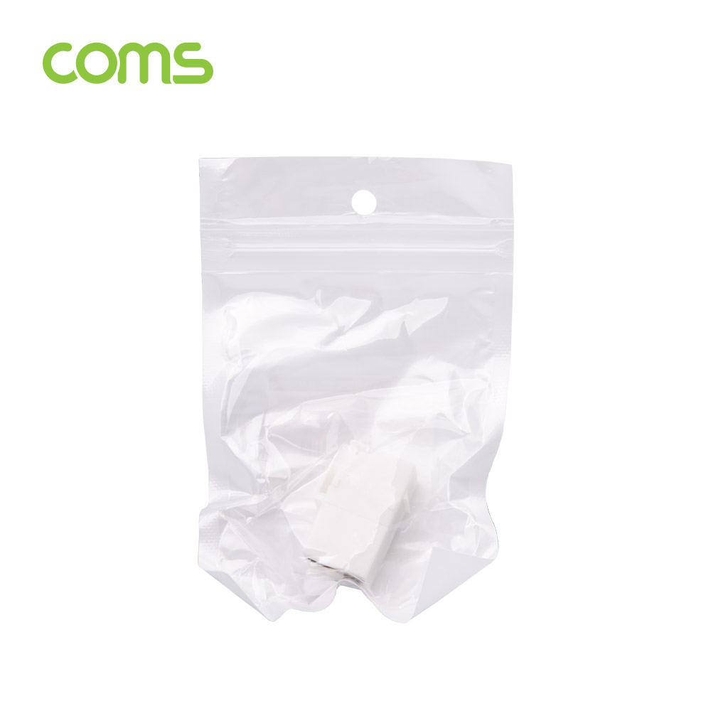 Coms HDMI 젠더(F/F) / 월 플레이트용 / 키스톤 잭 / White